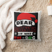 おもしろい犬クリスマス装飾用クッション クッション (ブランケット)