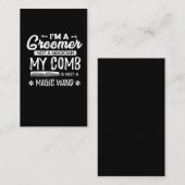 おもしろい犬グルーミング引用文ユーモアのあるパピトリマー 名刺 (正面/裏面)