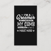 おもしろい犬グルーミング引用文ユーモアのあるパピトリマー 名刺 (正面)