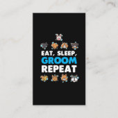 おもしろい犬グルーミング洗浄ペットサロン所有者 名刺 (正面)