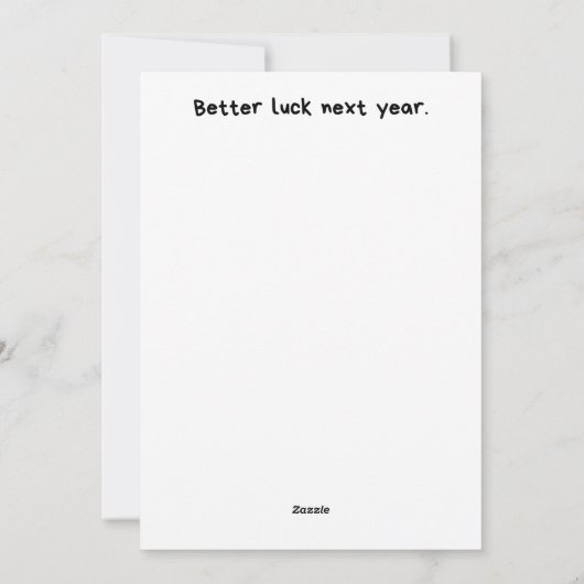 おもしろい犬サンタIはクリスマスのすべてを説明できる シーズンカード (裏面)