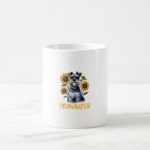 おもしろい犬シュノーザー コーヒーマグカップ (中央)