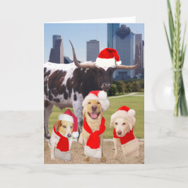 おもしろい犬ズメリークリスマス シーズンカード
