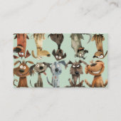 おもしろい犬トリマーブティックQRコード 名刺 (正面)