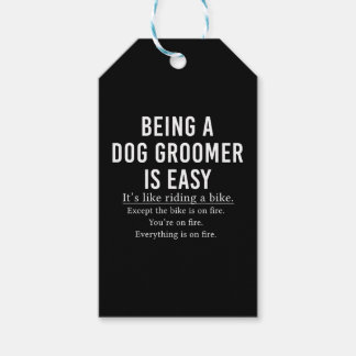 おもしろい犬トリマー犬のトリマーは簡単 ギフトタグ