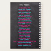 おもしろい犬トレーナー プランナー手帳 (裏面)