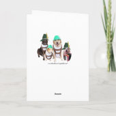 おもしろい犬ドイツ誕生日カード カード (裏面)
