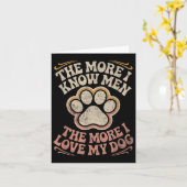 おもしろい犬ドッグ引用文 カード (黄色い花)