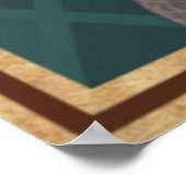 おもしろい犬ニースお尻バスルームウォールアート ポスター (角)