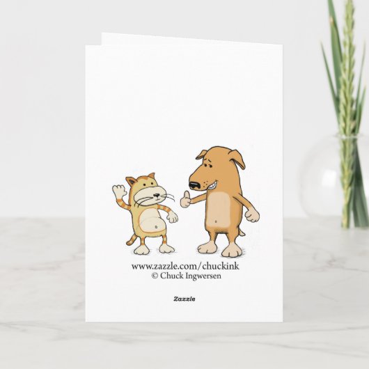 おもしろい犬バレンタインデーのカード シーズンカード (裏面)