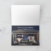 おもしろい犬バレンタインフォースウィートアート シーズンカード (内部)