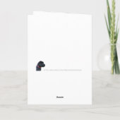 おもしろい犬パパペットフォトハッピーファーザーズデイ シーズンカード (裏面)