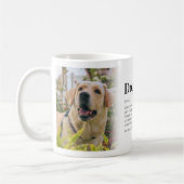 おもしろい犬パパ定義フォト コーヒーマグカップ (左)
