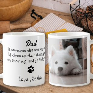 おもしろい犬パパ – 父の日ペットの写真 コーヒーマグカップ