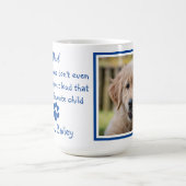 おもしろい犬パパ – 父の日 – 犬の写真ジョーク コーヒーマグカップ (中央)