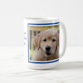 おもしろい犬パパ – 父の日 – 犬の写真ジョーク コーヒーマグカップ (正面右)