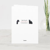 おもしろい犬パパ- Happy Father's Day - Dog Photo カード (裏面)