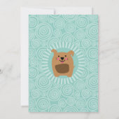 おもしろい犬パピーニュートラルベビーシャワー招待状 招待状 (裏面)