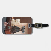 おもしろい犬パーソナライズされたラゲッジタグ ラゲッジタグ (正面横)