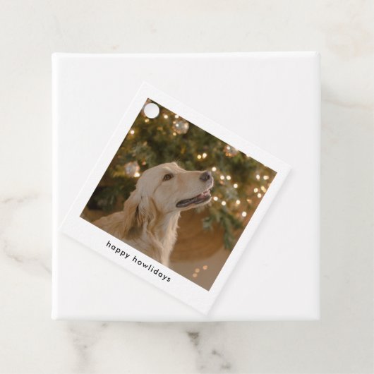 おもしろい犬パーソナライズされた写真クリスマスフォト フェイバータグ (インサイチュ)