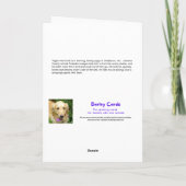 おもしろい犬パーティー動物ハッピーバースデー カード (裏面)