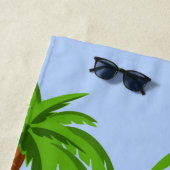 おもしろい犬ビーチヨガ ビーチタオル (インサイチュ)