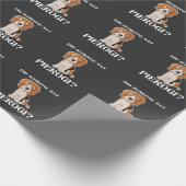 おもしろい犬ピエロージポーランドフードポーランドキュイジーヌ ラッピングペーパー (角)