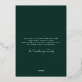 おもしろい犬フォトギャグクリスマス 箔シーズンカード (裏面)