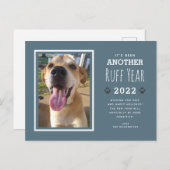 おもしろい犬フォトラフ2022年クリスマス シーズンポストカード (正面/裏面)