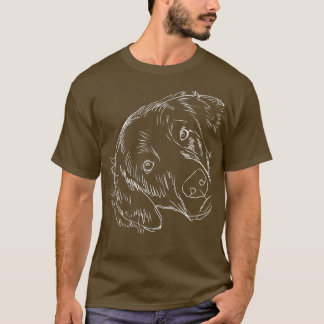 おもしろい犬フラットコートレトリバー Tシャツ
