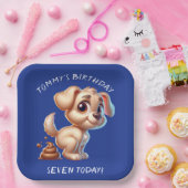 おもしろい犬フンパーソナライズされた ペーパープレート (パーティー)