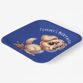 おもしろい犬フンパーソナライズされた ペーパープレート (傾斜あり)