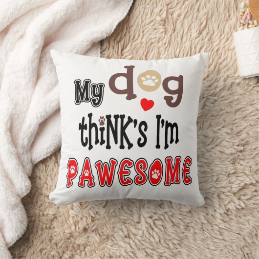 おもしろい犬プンパエソーム予測できなタイポグラフィ クッション (ブランケット)