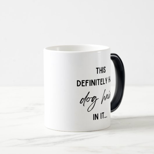 おもしろい犬ヘアマグ モーフィングマグカップ (正面右)