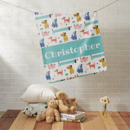 おもしろい犬ベビーブランケット ベビー ブランケット