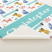 おもしろい犬ベビー シェルパブランケット (3/4)