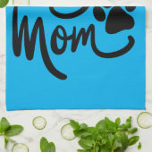 おもしろい犬ポードッグママ キッチンタオル (折り畳み)