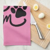 おもしろい犬ポードッグママ キッチンタオル (四つ折り)