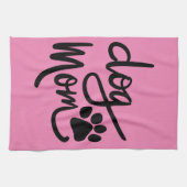 おもしろい犬ポードッグママ キッチンタオル (横)