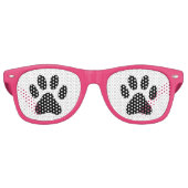 おもしろい犬ポープリント動物パーティーサングラス レトロサングラス (正面)