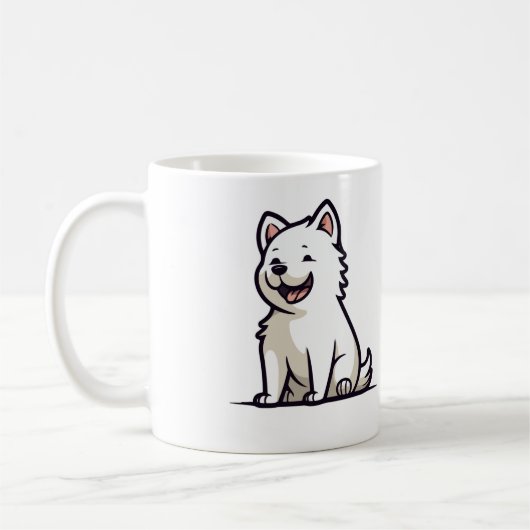 おもしろい犬マググ コーヒーマグカップ (左)