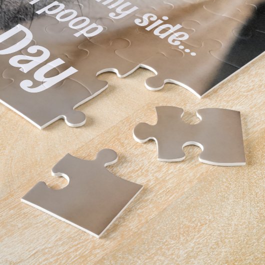 おもしろい犬ママのペットの写真 – マザーズ・デイかわいい犬 ジグソーパズル (側面)