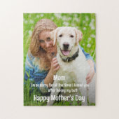 おもしろい犬ママ – Mothers Day Dog – かわいいペットの写真 ジグソーパズル (縦)