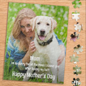 おもしろい犬ママ – Mothers Day Dog – かわいいペットの写真 ジグソーパズル