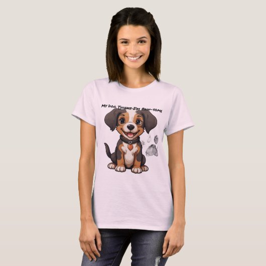おもしろい犬ママTシャツポーソフギフトfor Pet Love Tシャツ (正面フル)