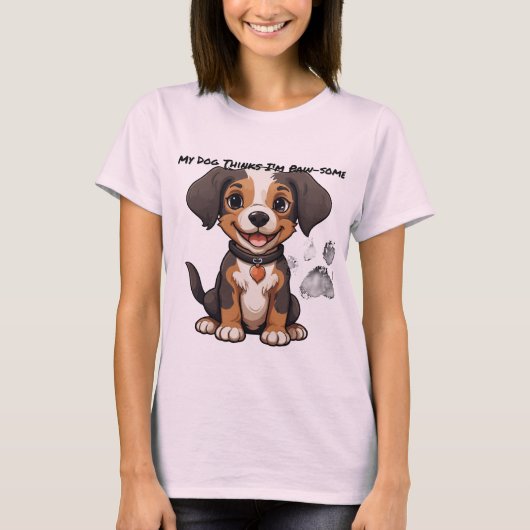 おもしろい犬ママTシャツポーソフギフトfor Pet Love Tシャツ (正面)