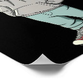 おもしろい犬ミームトランプハットメイク素晴らしリャー ポスター (角)