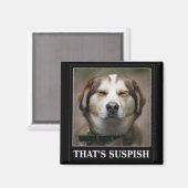 おもしろい犬ミーム マグネット (正面/裏面)