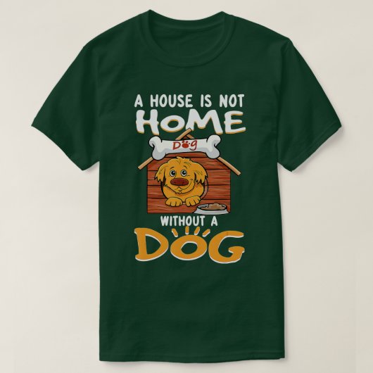 おもしろい犬モチーフと犬ことわざ Tシャツ (デザイン正面)