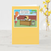 おもしろい犬ヤード誕生日カード カード (黄色い花)